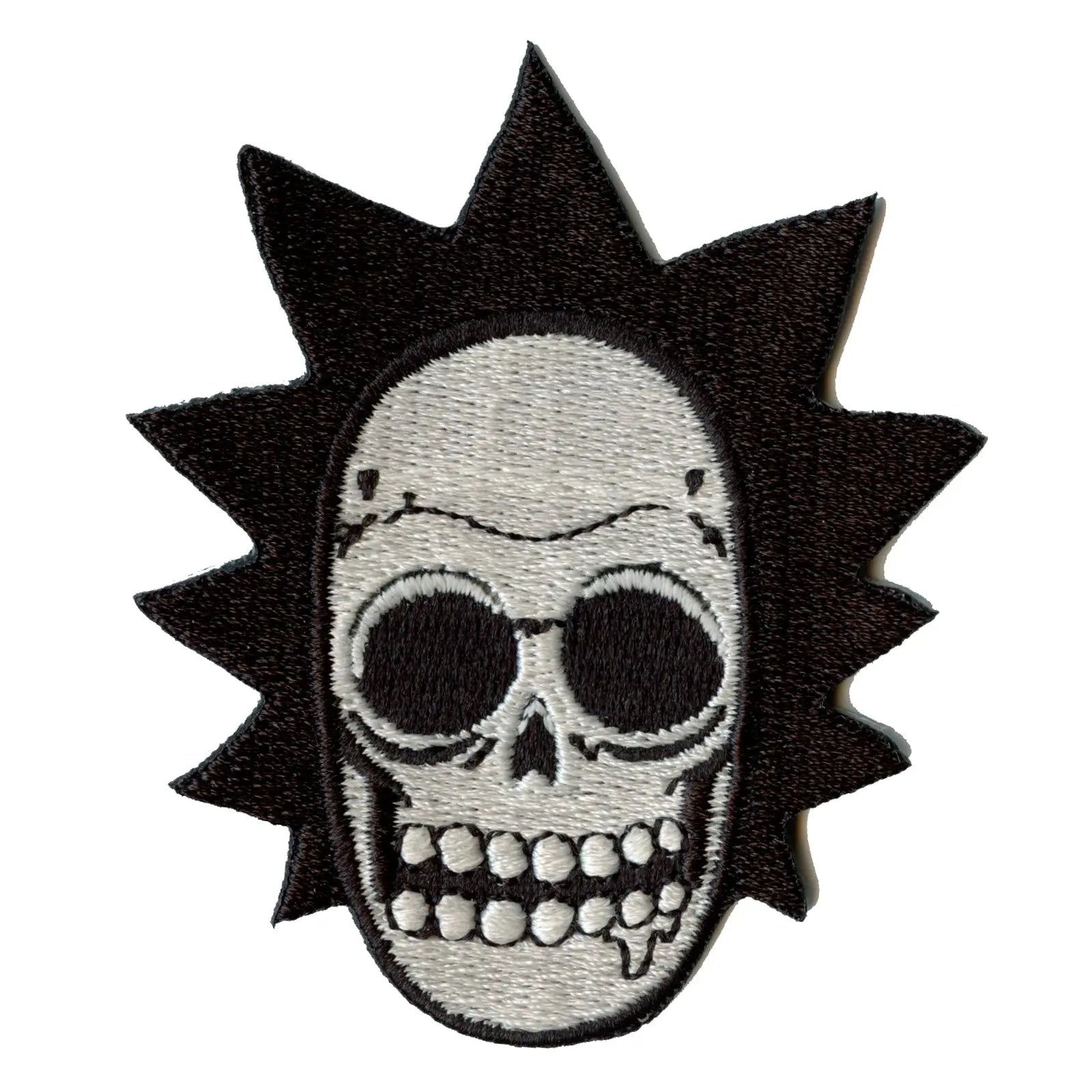 Rick and Morty Skull of Rick Embroidered Iron On Patch