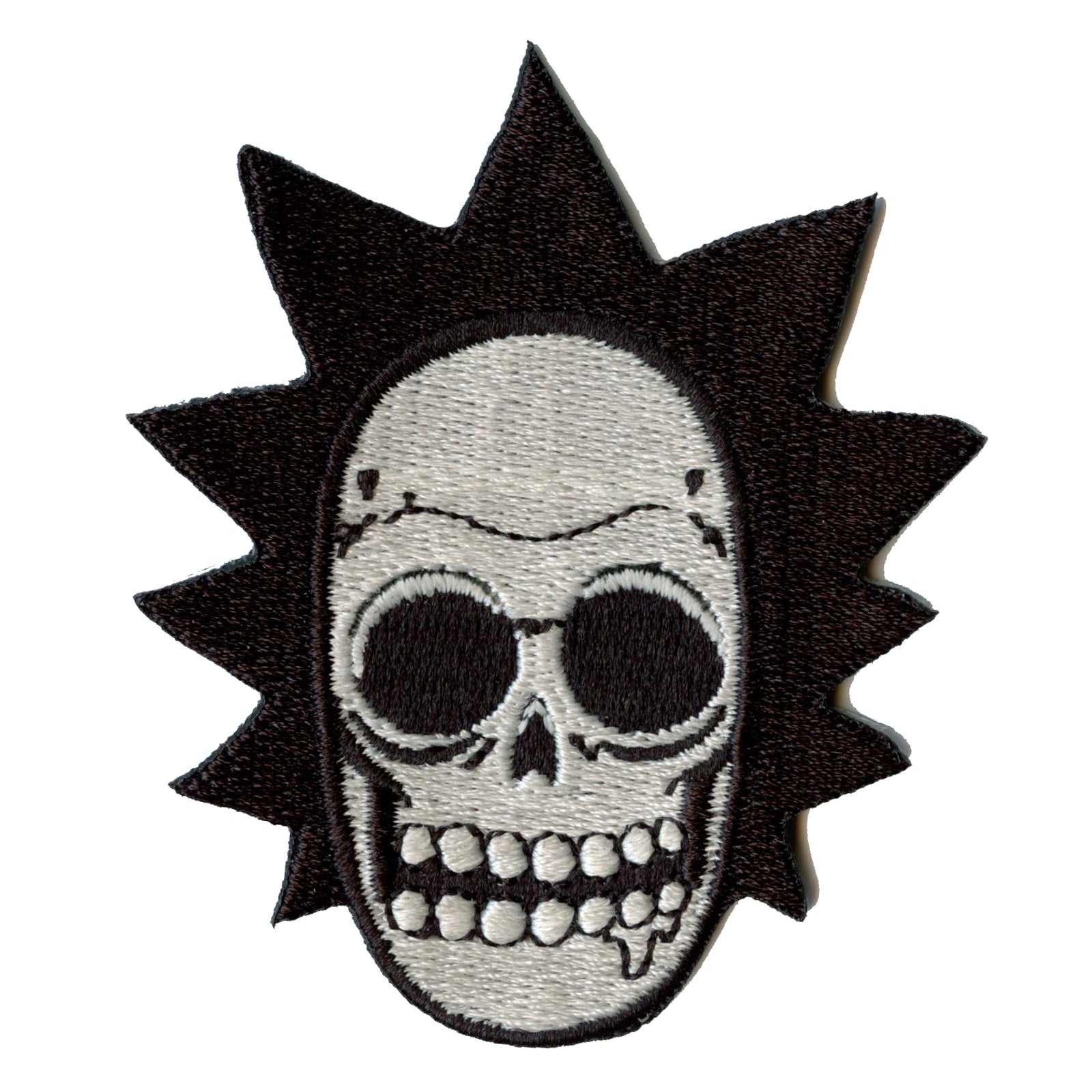 Rick and Morty Skull of Rick Embroidered Iron On Patch 