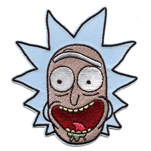 Rick and Morty Drooling Rick Patch Cartoon Network Animation Embroidered Iron On
