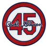 Bob Gibson 45 Memorial St. Louis Cardinals Embroidered Patch (White) 