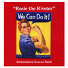 Rosie Riveter We Can Do It Patch World War Feminism Embroidered Iron On