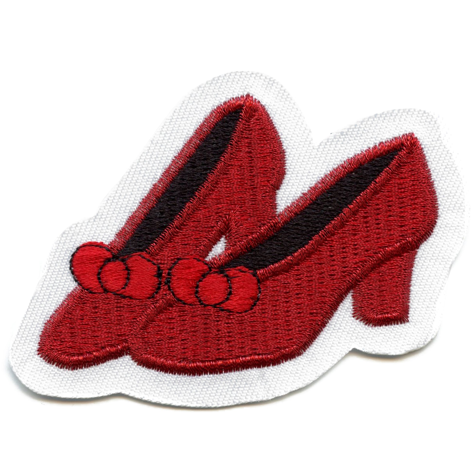 Ruby Red Slippers Patch Classic Wizard Movie Embroidered Iron On