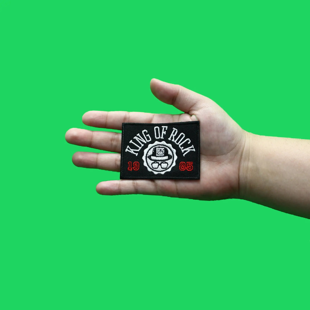 Run DMC King of Rock 1985 Patch Album Hip Hop Artist Embroidered Iron On