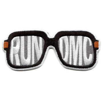 Run DMC Iconic Glasses Patch Hip Hop Artist Shades Embroidered Iron On