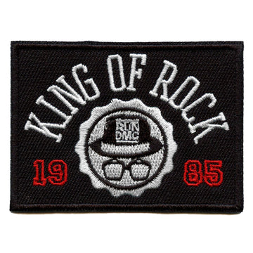 Run DMC King of Rock 1985 Patch Album Hip Hop Artist Embroidered Iron On