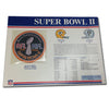 1968 NFL Super Bowl II Logo Willabee & Ward Patch With Header Board (Oakland Raiders vs. Green Bay Packers) 