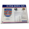 1980 NFL Super Bowl XIV Logo Willabee & Ward Patch With Header Board (Pittsburgh Steelers vs. Los Angeles Rams) 