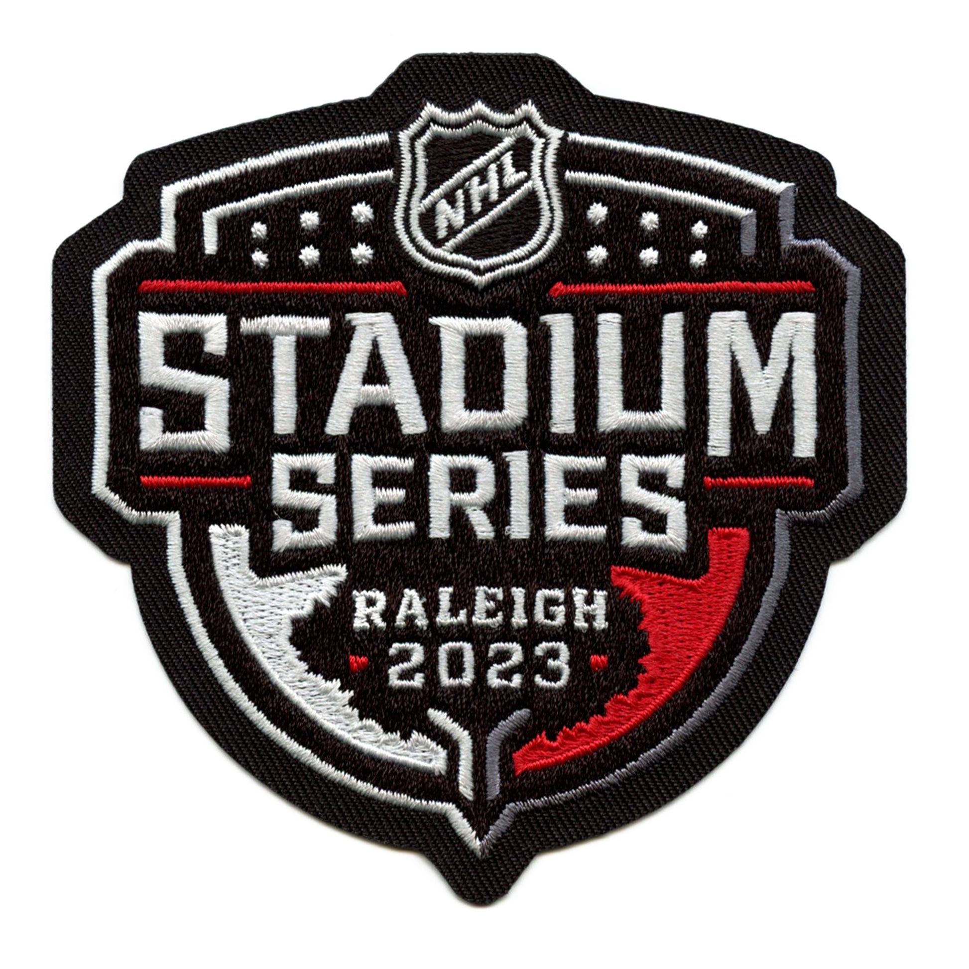 2023 NHL Stadium Series Game Jersey Patch Carolina Hurricanes (Black)