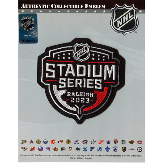 2023 NHL Stadium Series Game Jersey Patch Carolina Hurricanes (Black)