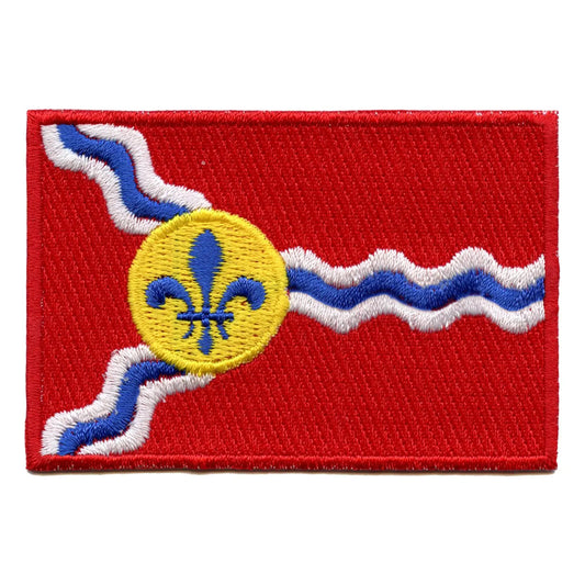 City Of St. Louis Flag Embroidered Iron On Patch 