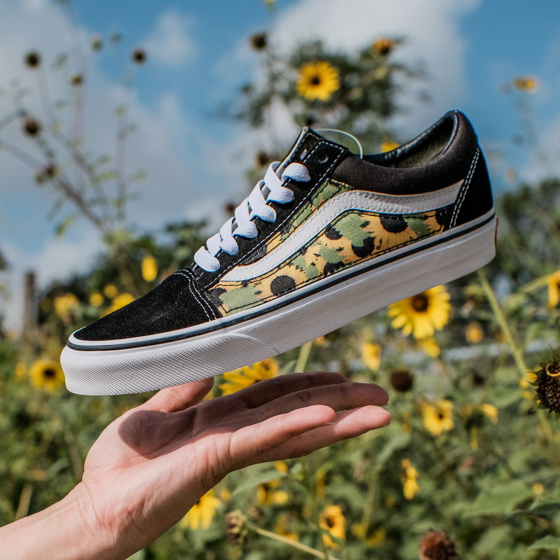 Vans Old Skool x Sunflower Custom Handmade Shoes By Patch Collection 