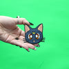 Sailor Moon Luna Patch Cat Headshot Embroidered Iron On - Small