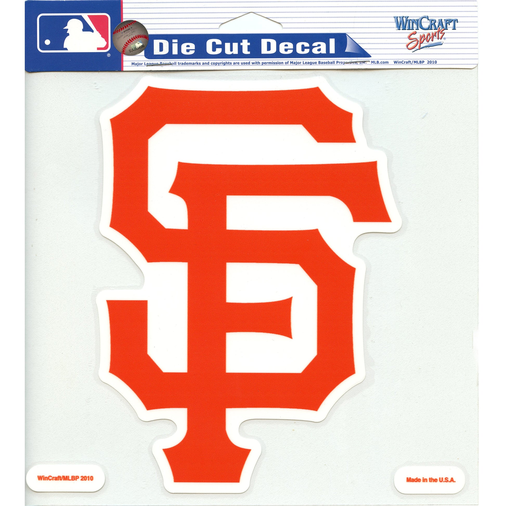 San Francisco Giants Hat Logo Die Cut Decal 8" x 8" (Colored) 