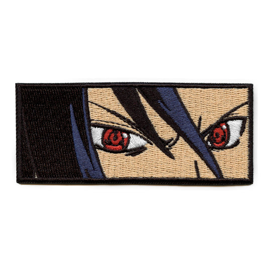 Naruto Patch Sasuke Eyes Embroidered Iron On 