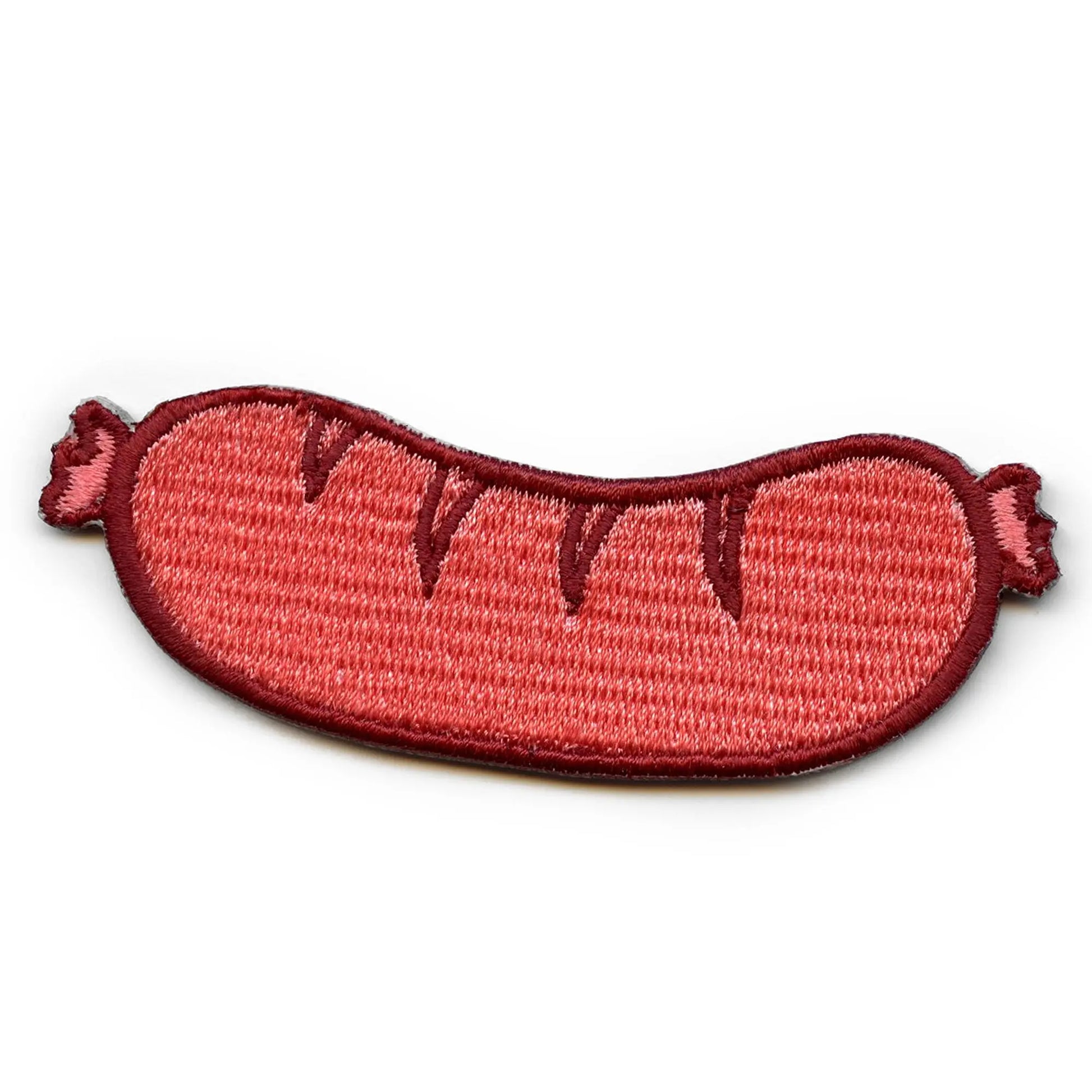 Sausage Link Food Emoji Embroidered Iron On Patch 