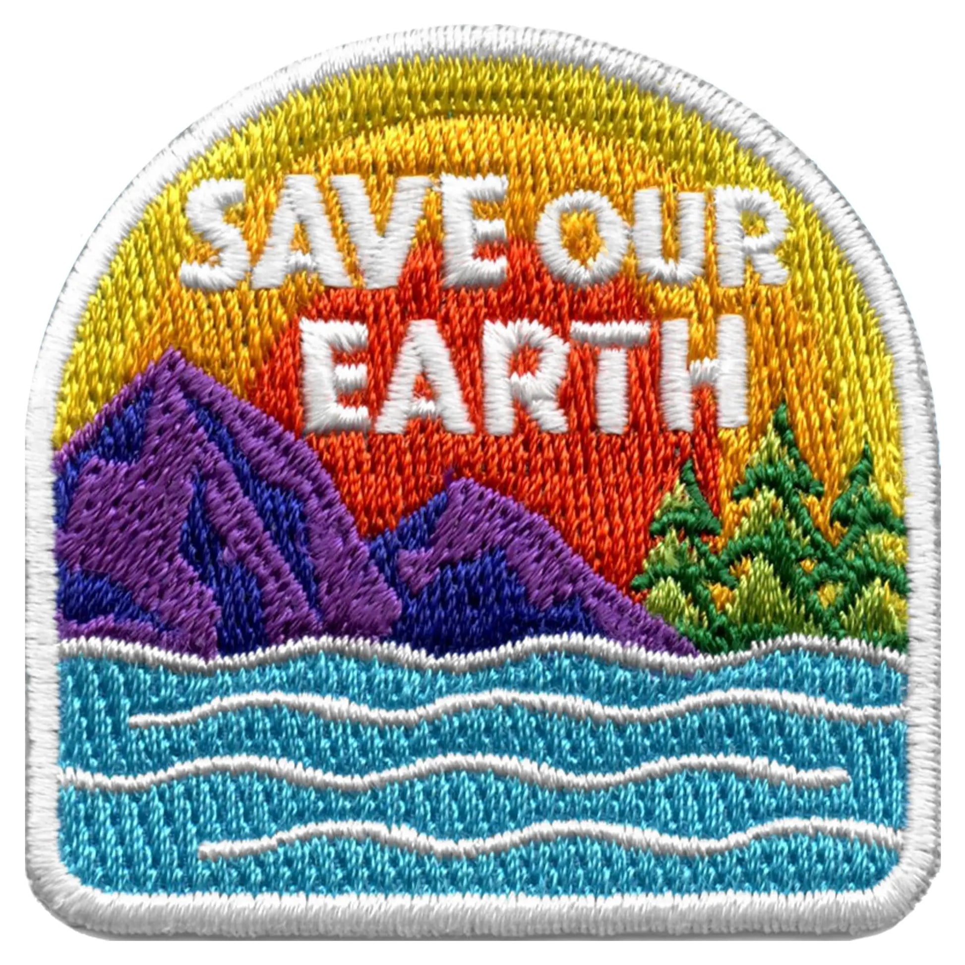 Save Our Earth Patch Embroidered Iron On 