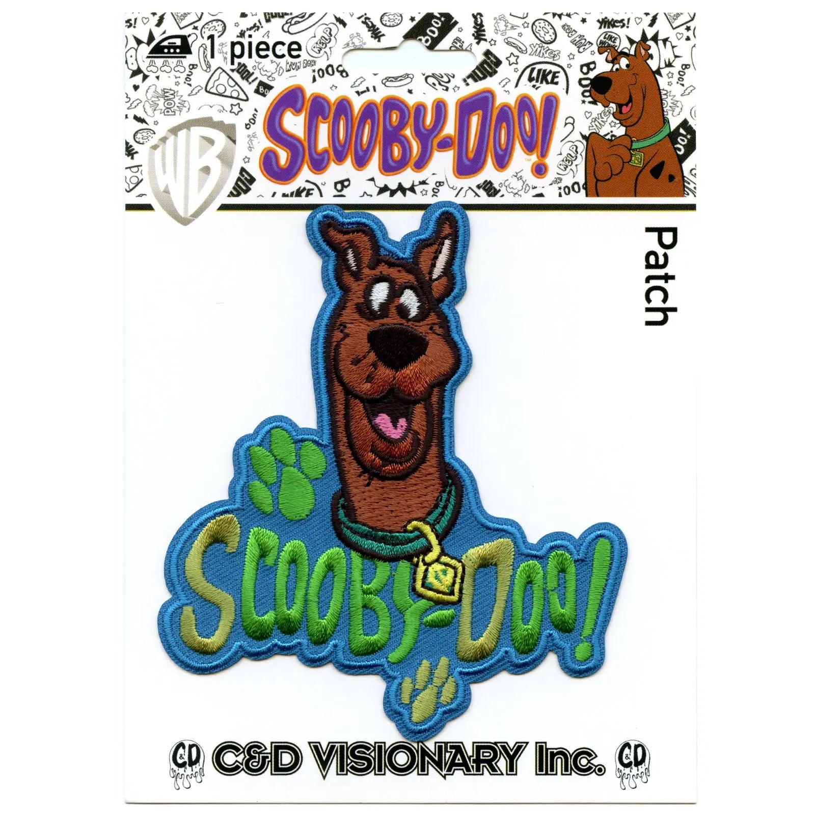 Officially Licensed Scooby-Doo! Embroidered Iron On Patch 