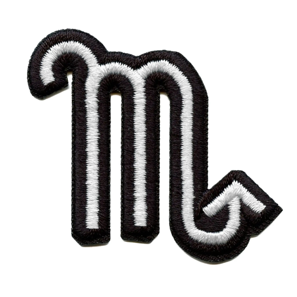 Scorpio Astrological Zodiac Symbol Patch Horoscope Scorpion Sign Embroidered Iron On 
