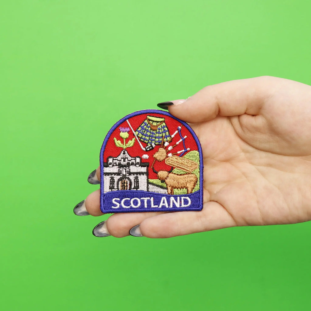 Scotland Travel Embroidered Iron On Patch