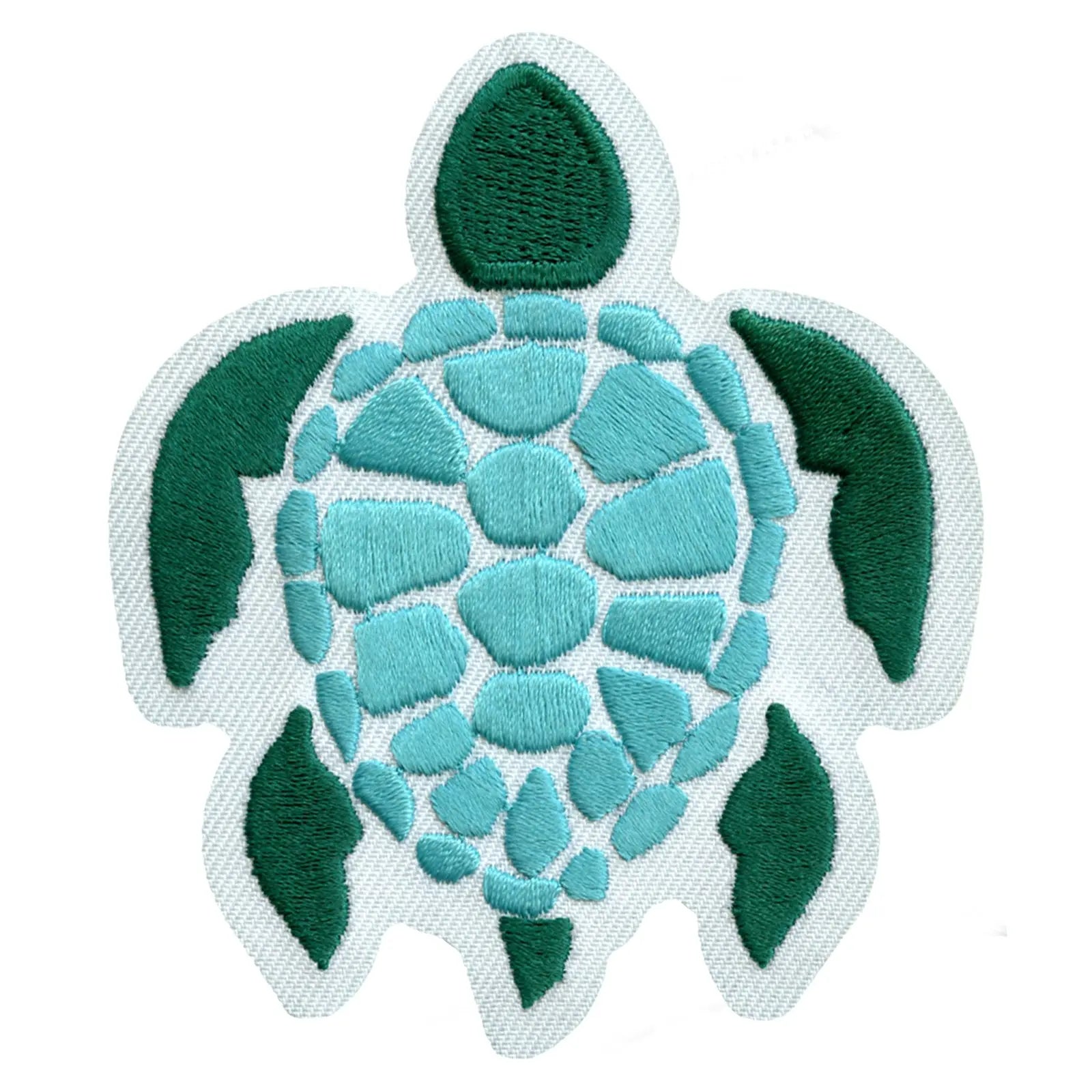 Sea Turtle Embroidered Iron On Patch