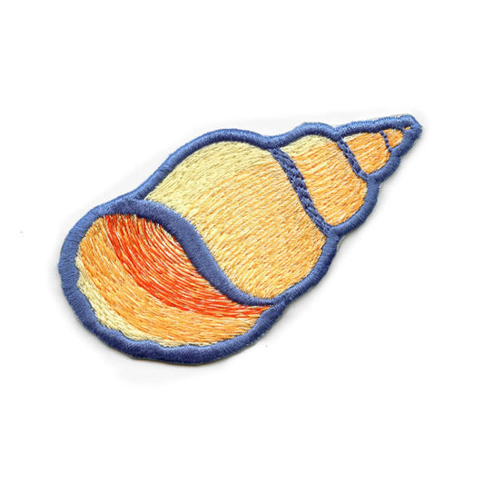 Ocean Sea Shell Patch Sunrise Sunset Colorful Embroidered Iron On