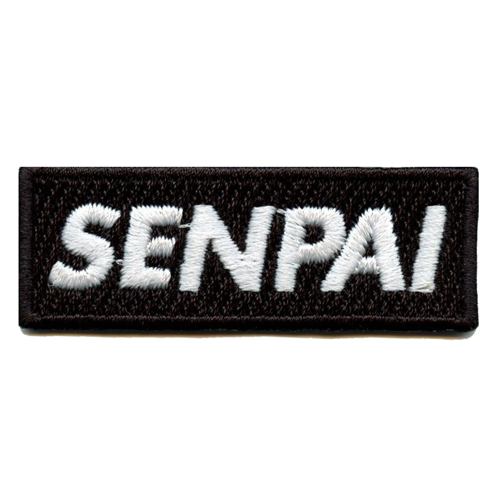 Senpai Hat Patch Box Logo Embroidered Iron On