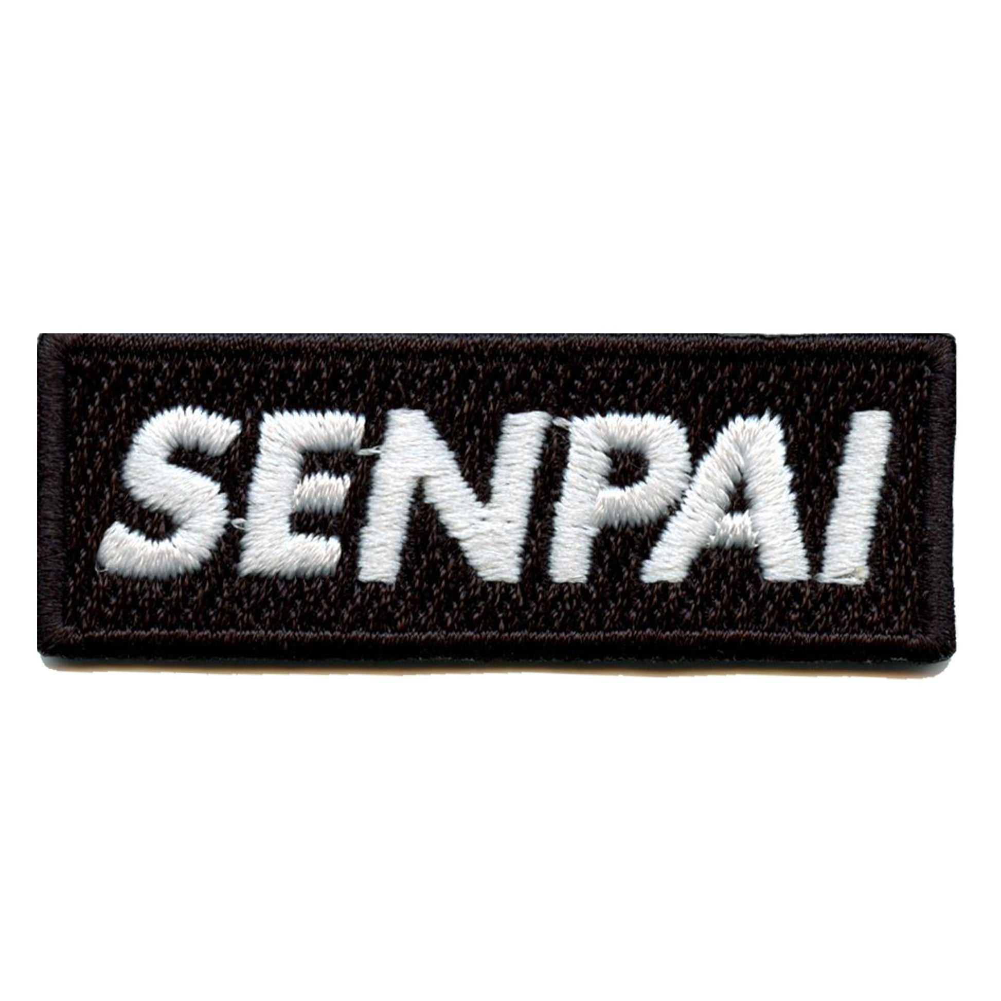 Senpai Hat Patch Box Logo Embroidered Iron On 
