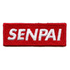 Senpai Hat Patch Red Box Logo Embroidered Iron On 