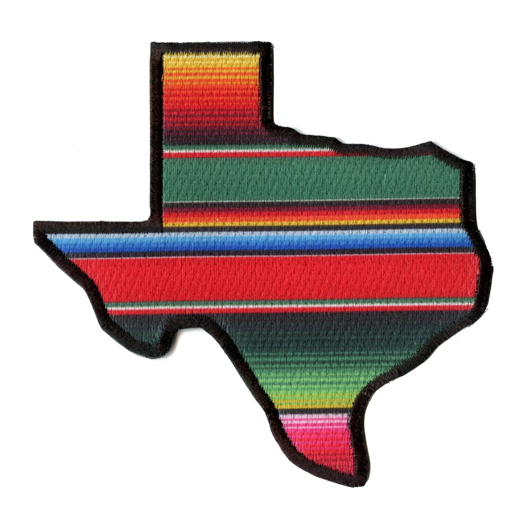 Serape Texas Patch Hispanic State Embroidered Iron On