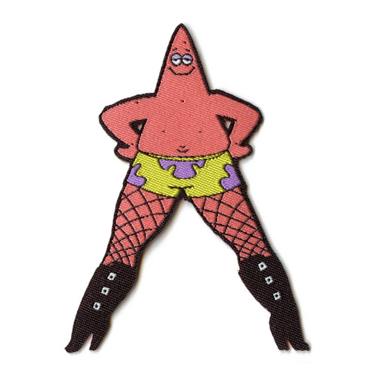 SpongeBob SquarePants Sexy Patrick Woven Iron On Patch 