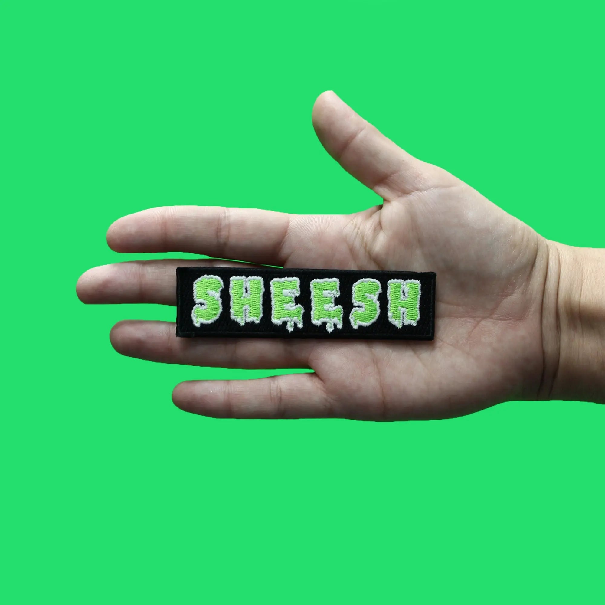 Sheesh Ice In Veins Patch Glow In The Dark Embroidered Iron On 