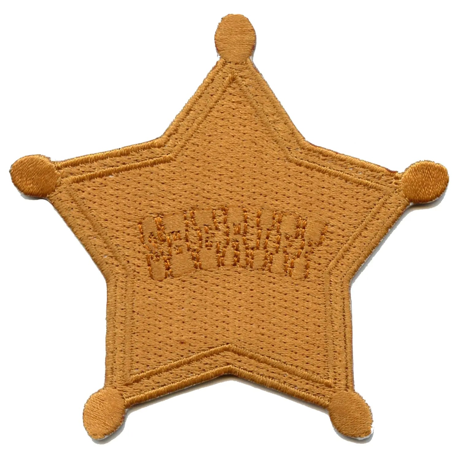 Western Sheriff Star Badge Embroidered Iron On Patch – Patch Collection