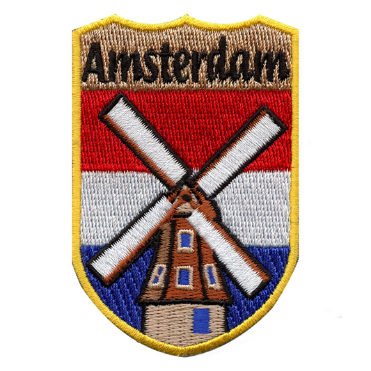 Amsterdam Netherlands Shield Embroidered Iron On Patch 
