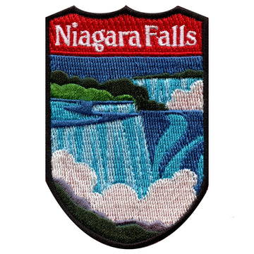 Niagara Falls USA Shield Embroidered Iron On Patch 