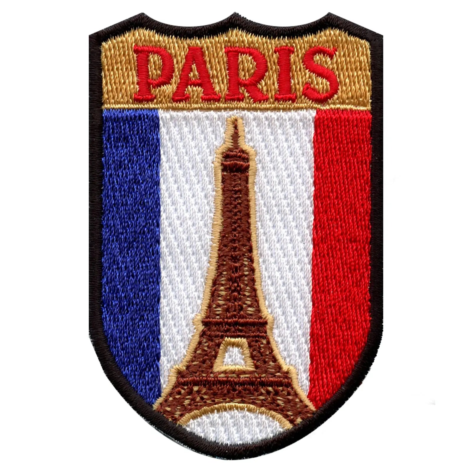 Paris Rapper Patches Paris France Shield Embroidered Iron On Patch – Patch Collection