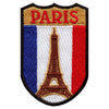 Paris France Shield Embroidered Iron On Patch 