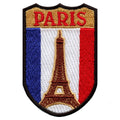 Paris France Shield Embroidered Iron On Patch