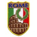 Rome Italy Shield Embroidered Iron On Patch