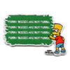 The Simpsons Bart Writing On Chalkboard Patch Embroidered Iron On 