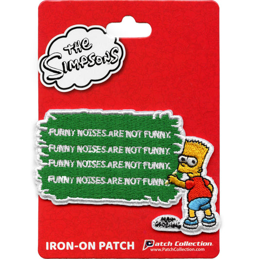 The Simpsons Bart Writing On Chalkboard Patch Embroidered Iron On 