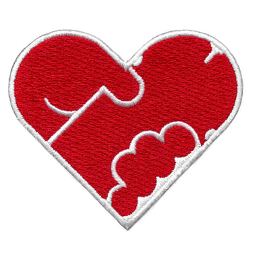 Singles Self Love Heart Patch Funny Valentines Parody Embroidered Iron On 
