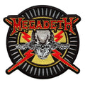 Megadeth Skull & Bullets Iron On Patch