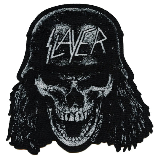 Slayer Wehrmacht Skull Patch Heavy Metal Band Woven Iron On