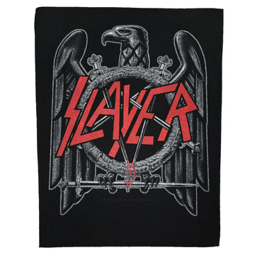 Slayer Black Eagle Back Patch Heavy Metal Band XL DTG Printed Sew On