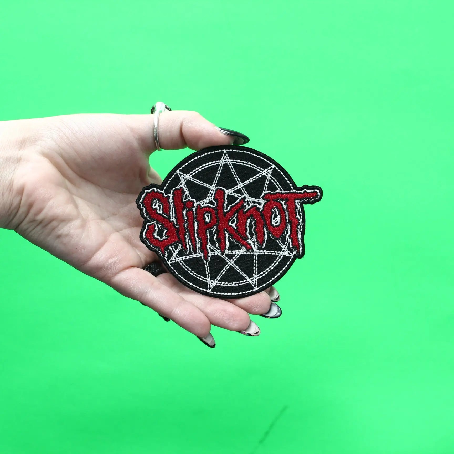 Slipknot Nonogram Logo Patch Mask American Metal Embroidered Iron On