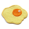 Small Fried Egg Embroidered Iron On Patch