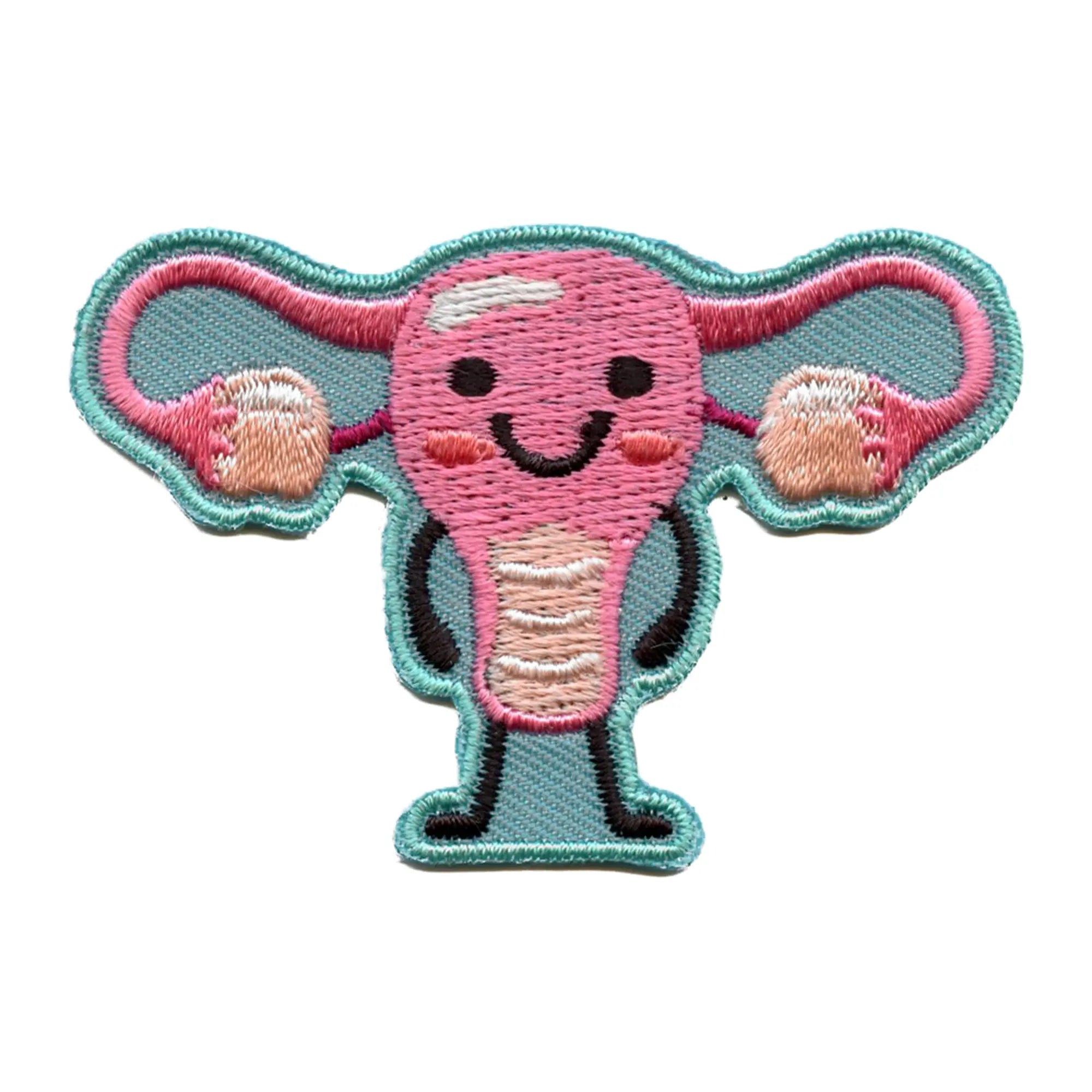 Happy Ovaries And Uterus Patch Science Anatomy Health Embroidered Iron On 