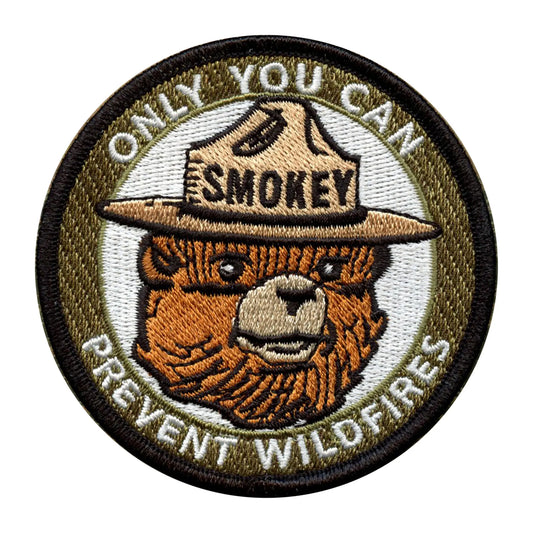 Smokey Bear Only You Can Patch Prevent Wildfire Preservation Embroidered Iron On