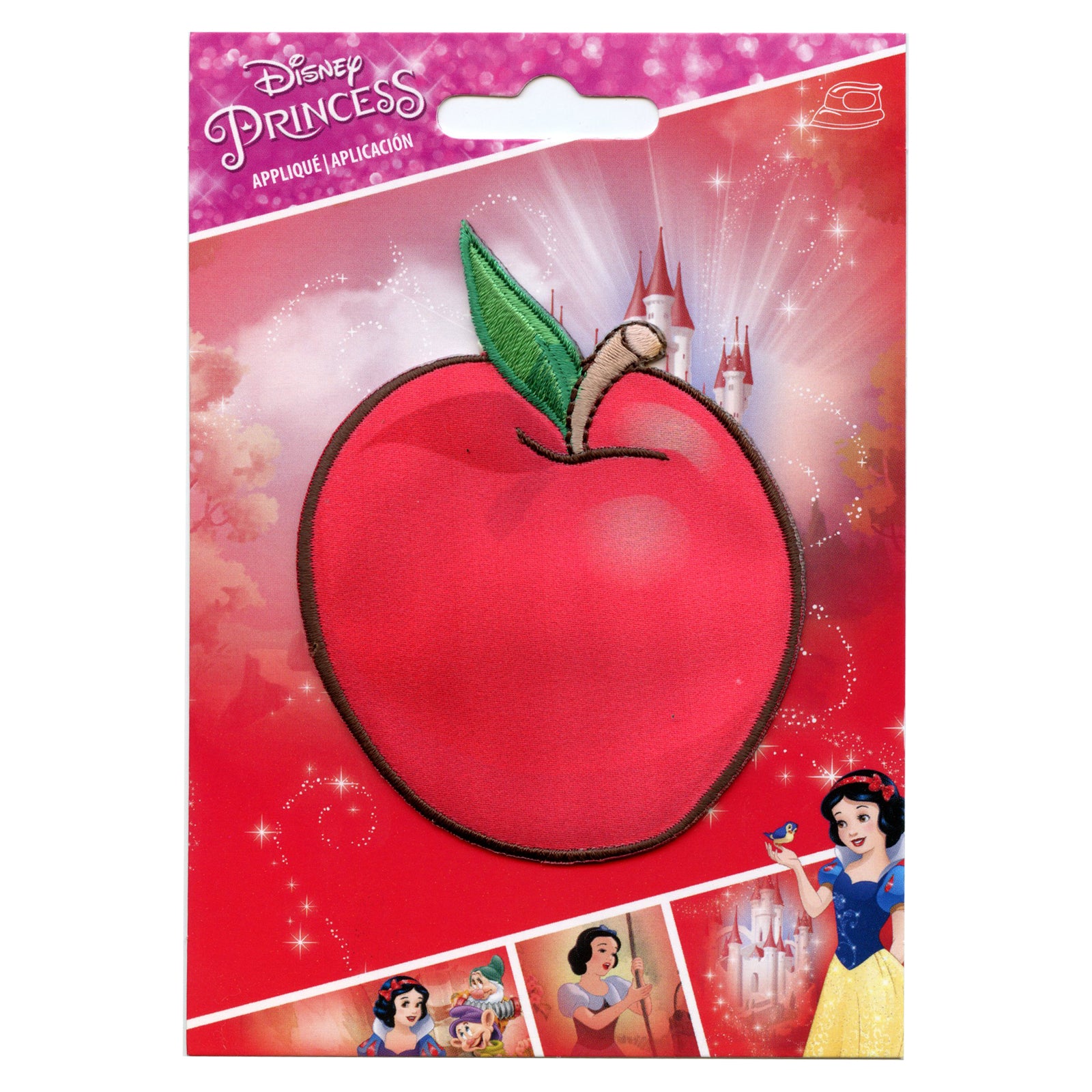 Disney Snow White And The Seven Dwarfs Snow White's Apple Embroidered Applique Iron On Patch 