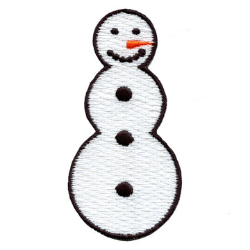 Snowman Embroidered Iron On Patch 